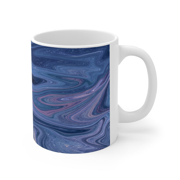 Abstract Blue Purple Swirl Ceramic Mug – ABCCM11-1011