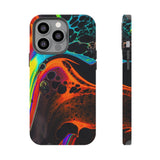 Abstract Muti Color Floating Paint Phone Case –ABIRPC-1005 Impact Resistant