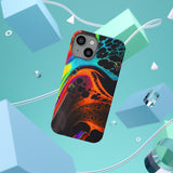 Abstract Muti Color Floating Paint Phone Case –ABIRPC-1005 Impact Resistant