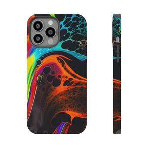 Abstract Muti Color Floating Paint Phone Case –ABIRPC-1005 Impact Resistant